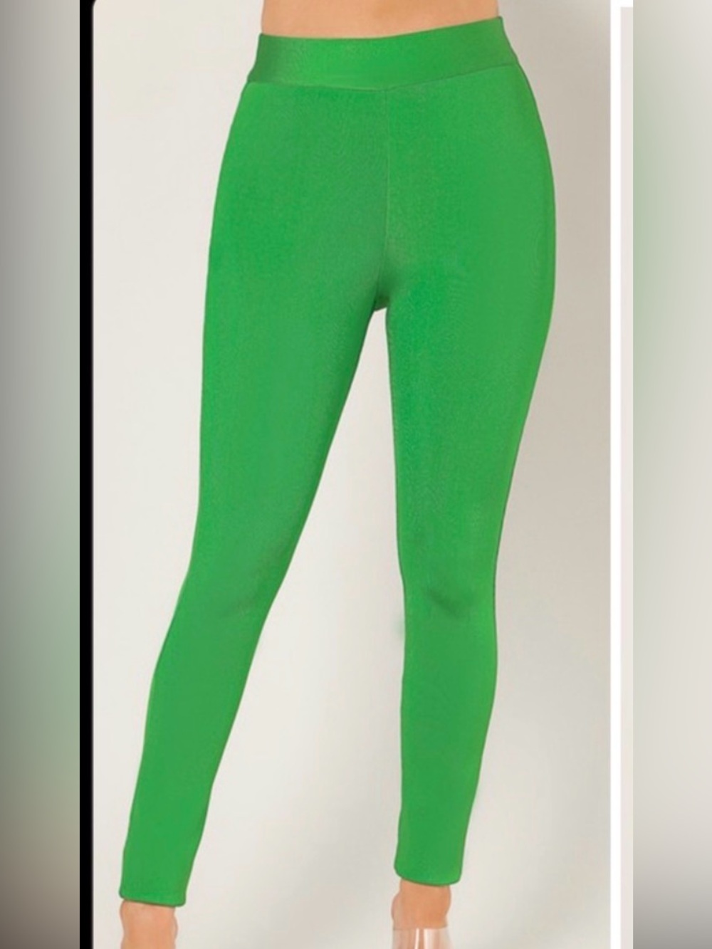 Dark Green Bandage Leggings